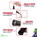 Abridor de Vinho Elétrico - Kit Completo Abridor de Vinho Elétrico | Saca Rolha | Frete Grátis | GA