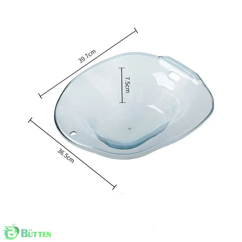 Assento Medicinal Portátil para Vaso Sanitário Azul Transparente Assento Medicinal Portátil para Vaso Sanitário