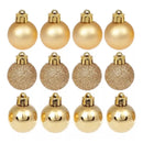 Bola de Natal para Árvore de Natal - Kit 12 Bolas Dourado
