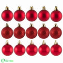 Bola de Natal para Árvore de Natal - Kit 12 Bolas Vermelho