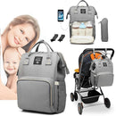 Bolsa Mochila Maternidade LeQueen USB Bolsa Mochila Maternidade LeQueen USB