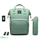 Bolsa Mochila Maternidade LeQueen USB Bolsa Mochila Maternidade LeQueen USB