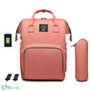 Bolsa Mochila Maternidade LeQueen USB Bolsa Mochila Maternidade LeQueen USB