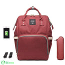 Bolsa Mochila Maternidade LeQueen USB Bolsa Mochila Maternidade LeQueen USB