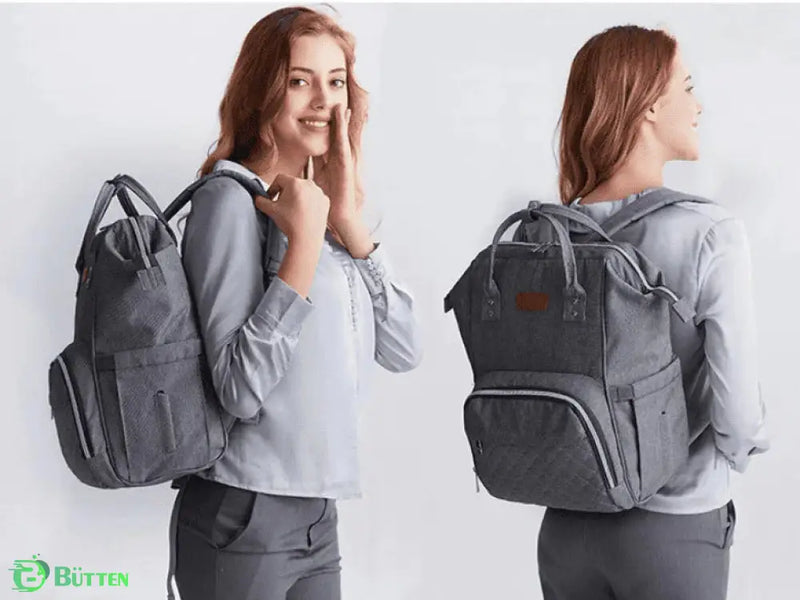 Bolsa Mochila Maternidade LeQueen USB Bolsa Mochila Maternidade LeQueen USB