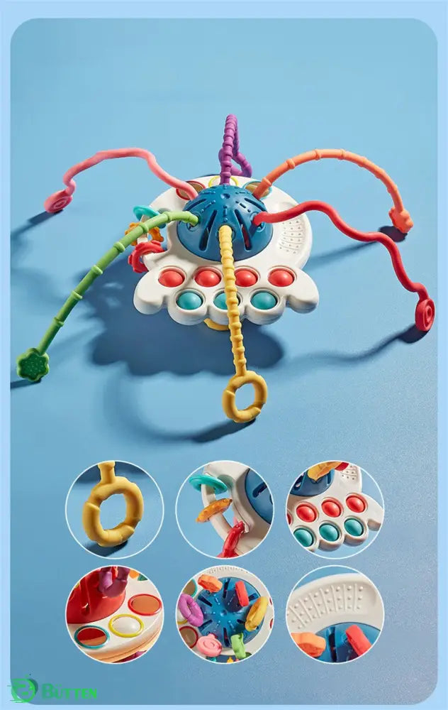 Brinquedo Montessori Ovni Sensorial 3 em 1 100% Seguro Brinquedo Montessori Ovni Sensorial 3 em 1 100% Seguro