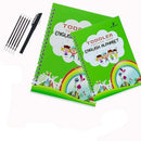 Caderno De Caligrafia Reutilizável Kit Caderno + Canetas Caderno De Caligrafia Reutilizável