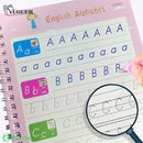 Caderno De Caligrafia Reutilizável Kit Caderno + Canetas Caderno De Caligrafia Reutilizável