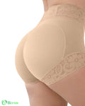 Calcinha Modeladora Afina Cintura e Modela o Bumbum - SlimBM Bege + Bege / PP Calcinha Modeladora Afina Cintura e