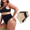 Calcinha Modeladora de Alta Compressão - SlimShape 2 beges + 1 preta / P Calcinha Modeladora de Alta Compressão