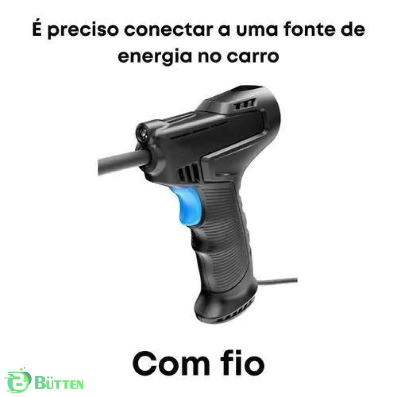 Calibrador de Pneus Digital + 3 Bicos Diferentes - AirPistol Com Fio automotivo 15