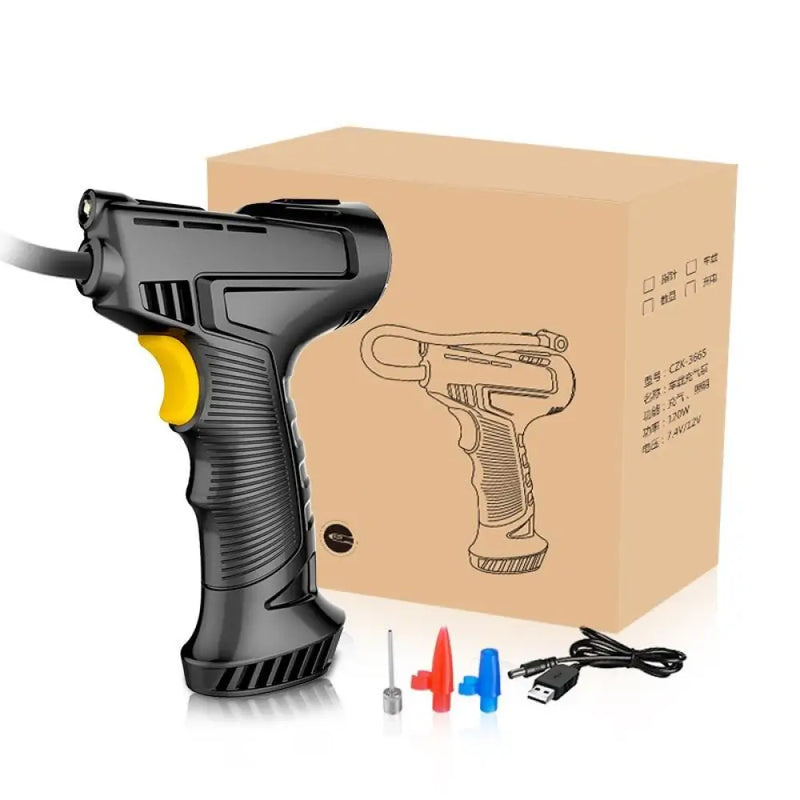 Calibrador de Pneus Digital + 3 Bicos Diferentes - AirPistol Com Fio automotivo 15