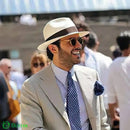 Chapéu tipo Panamá 1 Unidade / Único (Elástico Ajustável) Chapéu tipo Panamá