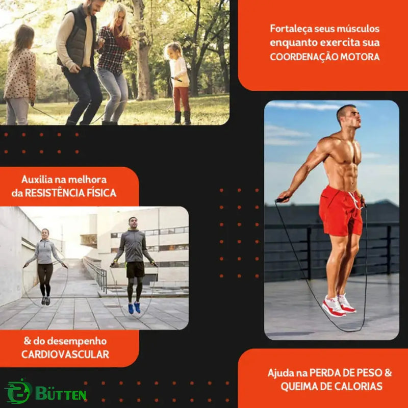 Corda de Pular Profissional 3M - Fit Cross Corda de Pular Profissional