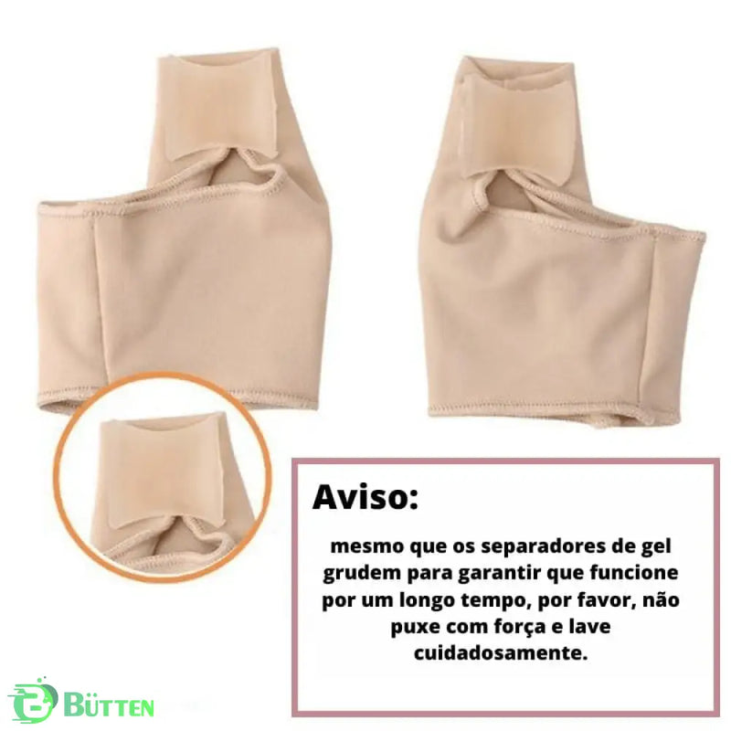 Corretor de Joanete Silicone Ortopédico Único (1 Par) sb 1