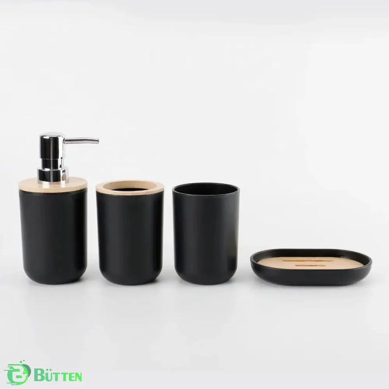 Dispenser Saboneteira e Copo de Banheiro - Kit Acessórios para Banheiro