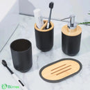 Dispenser Saboneteira e Copo de Banheiro - Kit Acessórios para Banheiro