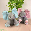 Elefante de Pelúcia que Canta e Interage Elefante de Pelúcia que Canta e Interage