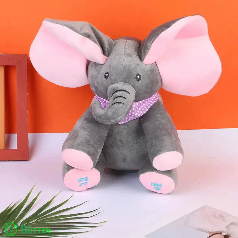 Elefante de Pelúcia que Canta e Interage Elefante de Pelúcia que Canta e Interage