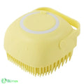 Escova de Banho Massageadora para Pets Amarelo pets 1