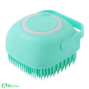 Escova de Banho Massageadora para Pets Azul pets 1