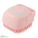 Escova de Banho Massageadora para Pets Rosa pets 1