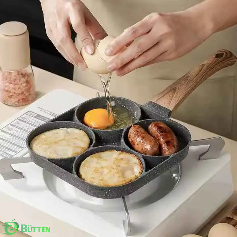 Frigideira Antiaderente de Cerâmica 4 em 1 Frigideira Antiaderente 4 em 1 | GA