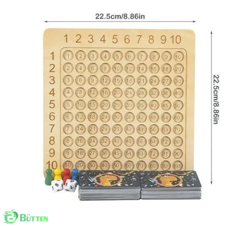 Jogo de Tabuleiro de Multiplicação para Crianças infantil 9