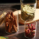 Kit 6 Pote Hermético de Vidro com Tampa de Bambu para Temperos Bolsa Transversal Tática | GA