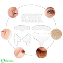 Kit com 16 Adesivos para Rugas e Linhas de Expressão Reutilizável - Facial Pescoço e Colo 16 Unidades Kit com 16