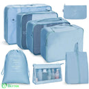 Kit com Bolsas Organizadoras Premium - Compre 5 Leve 8 Azul Kit com Bolsas Organizadoras Premium - Compre 5 Leve 8