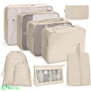 Kit com Bolsas Organizadoras Premium - Compre 5 Leve 8 Bege Kit com Bolsas Organizadoras Premium - Compre 5 Leve 8
