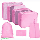 Kit com Bolsas Organizadoras Premium - Compre 5 Leve 8 Rosa Kit com Bolsas Organizadoras Premium - Compre 5 Leve 8