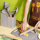 Kit de Utensílios de Cozinha em Silicone - Jogo de 19 Utensílios Preto