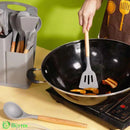 Kit de Utensílios de Cozinha em Silicone - Jogo de 19 Utensílios Preto