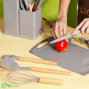 Kit de Utensílios de Cozinha em Silicone - Jogo de 19 Utensílios Preto
