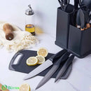 Kit de Utensílios de Cozinha em Silicone - Jogo de 19 Utensílios Preto