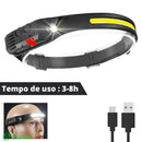 Lanterna de Cabeça Recarregável USB com Sensor - LightVision ferramentas 91