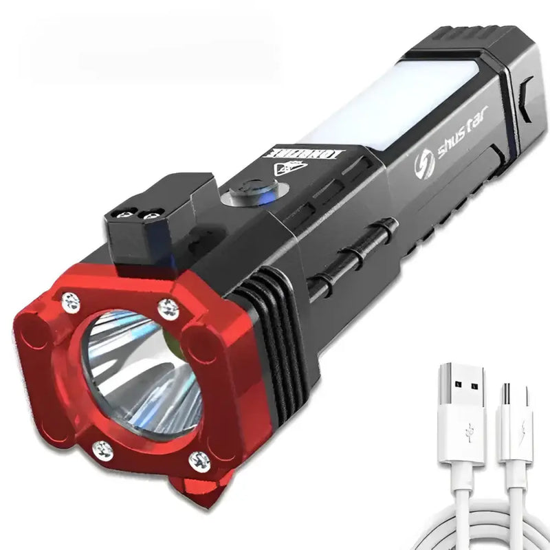 Lanterna Tática 4 em 1 com Powerbank Integrado Lanterna Tática 4 em 1 com Powerbank Integrado
