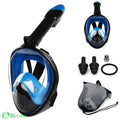 Máscara de Mergulho Snorkel com Suporte para Câmera GoPro Azul e Preto Máscara de Mergulho Snorkel com Suporte para