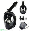Máscara de Mergulho Snorkel com Suporte para Câmera GoPro Preto Máscara de Mergulho Snorkel com Suporte para Câmera