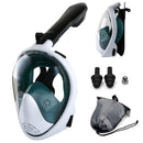 Máscara de Mergulho Snorkel com Suporte para Câmera GoPro Verde e Branco Máscara de Mergulho Snorkel com Suporte para