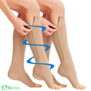 Meia de Alta Compressão Anti Varizes e Inchaço com Ziper Meia de Alta Compressão Anti Varizes e Inchaço com Ziper