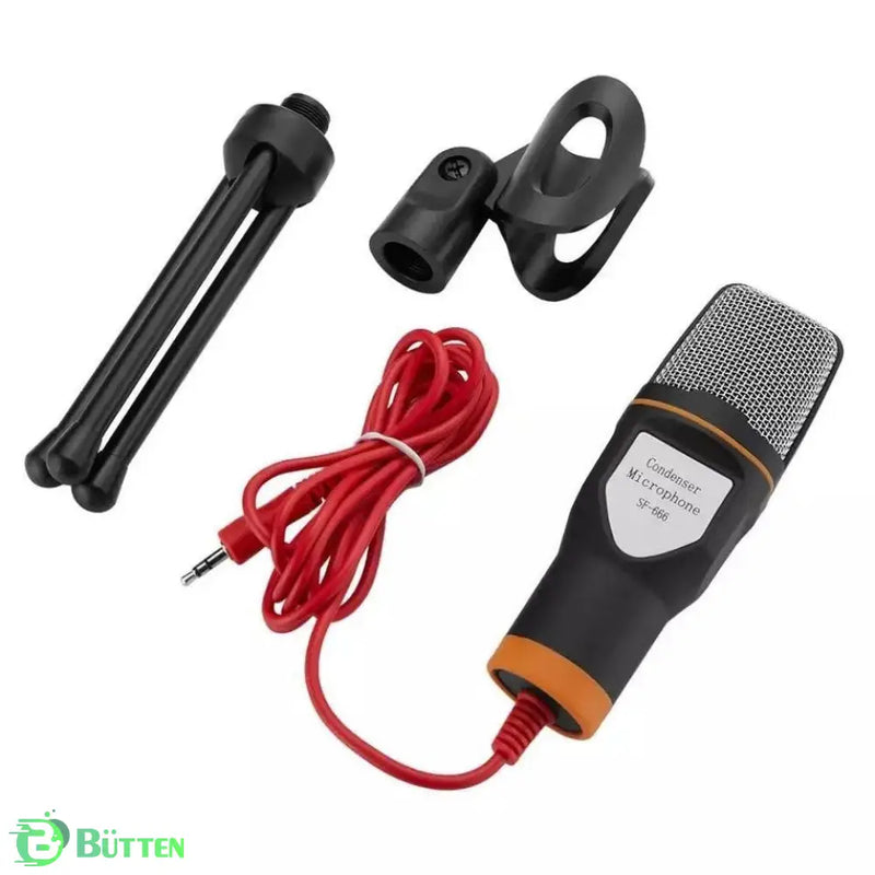 Microfone Profissional Condensador com Tripé Microfone Profissional Condensador com Tripé
