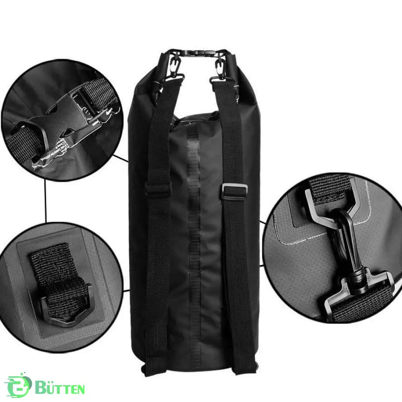 Mochila Flutuante Impermeável Preto / 10L Mochila Flutuante Impermeável