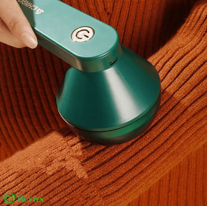 Removedor Elétrico de Bolinhas Fiapos e Pelos de roupas - LintFree Verde Removedor Elétrico de Bolinhas