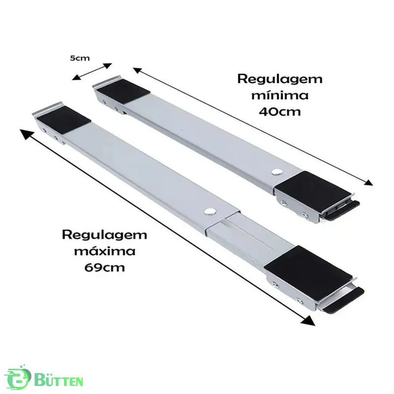 Suporte Base com Rodinhas para Móveis 2 Unidades