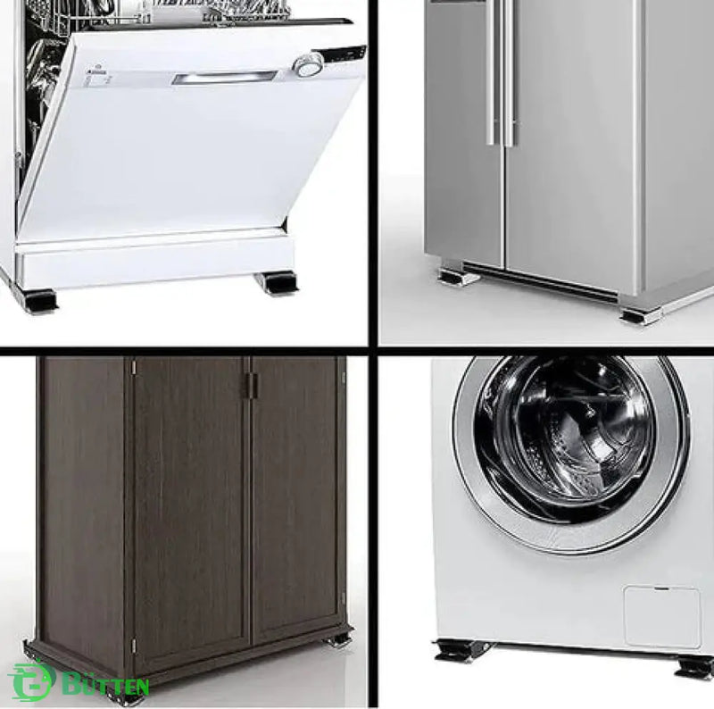 Suporte Base com Rodinhas para Móveis 2 Unidades