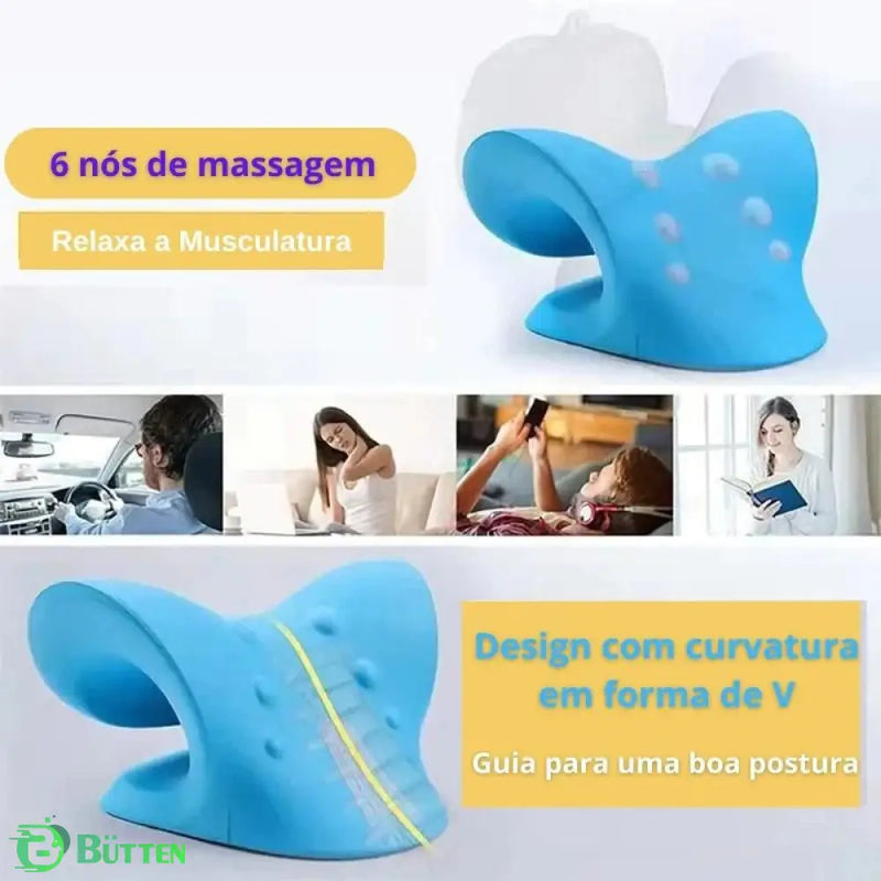 Travesseiro Terapêutico Para Relaxamento Cervical: Alívio de Tensões Travesseiro Terapêutico