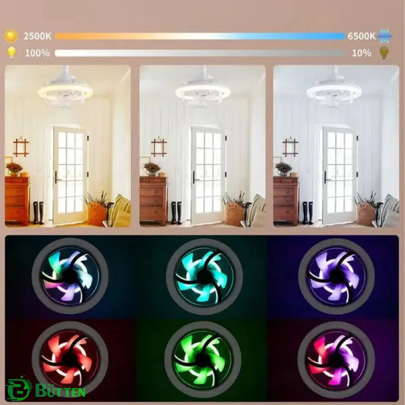 Ventilador de Teto com Luminária